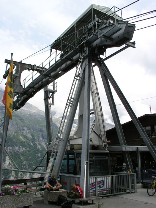 Transportseilbahn Stechelberg-Mürren, Juli 2006

