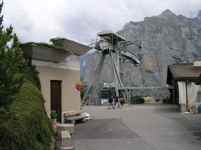 Transportseilbahn Stechelberg-Mürren, Juli 2006
