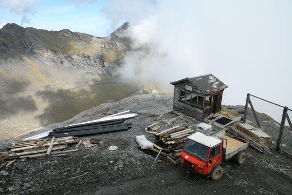 Bau des Sesselliftes Riggli-Birg (30.9.2006)
