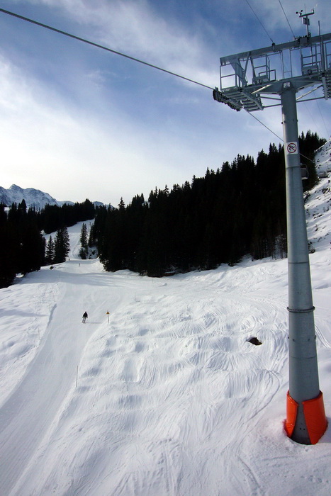 Sesselbahn Winteregg, gebaut 2009, am 3. März 2010
