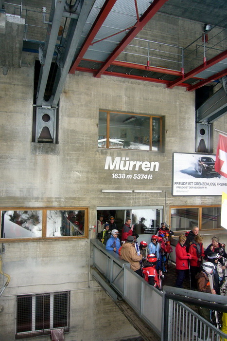 In der Gondelbahn Mürren-Birg, 3. März 2010
