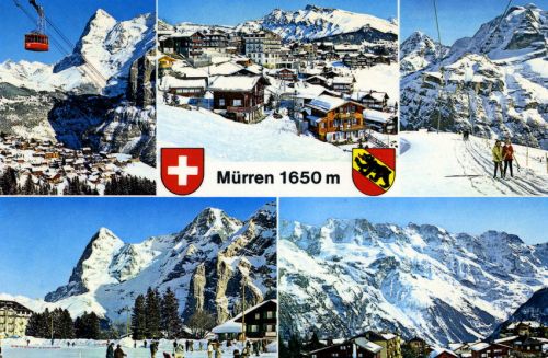 Postkarte Mürren, ca. 1970er-Jahre (Archiv [url=http://skilift-nostalgie.ch]Jakob Schuler[/url])
