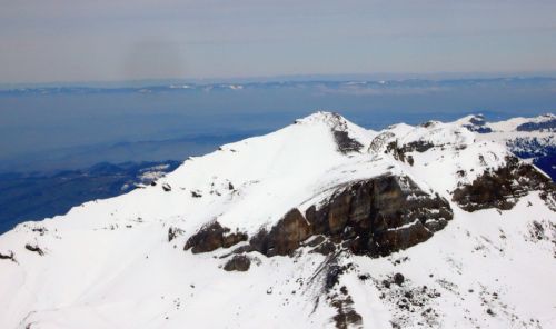 Blick vom Schilthorn, 3. März 2010 (ganz hinten der Ballon d'Alsace)
