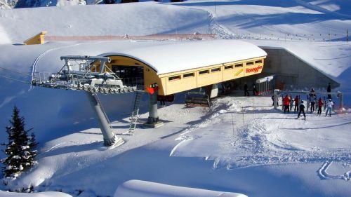 Die Station ist kurz in der Sonne - das ist im Dezember/Januar selten
