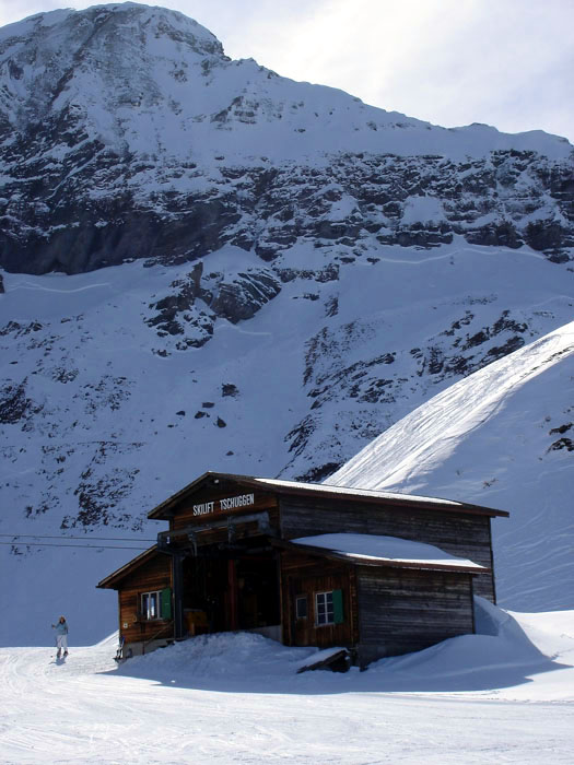 Tschuggen-Skilift, März 2006. Der Lift hat heute Gehänge von [url=http://www.jacomet.ch/themen/skilift/album/thumbnails.php?album=92]Röhrs[/url] und [url=http://www.jacomet.ch/themen/skilift/album/thumbnails.php?album=132]Von Roll / Habegger[/url].
