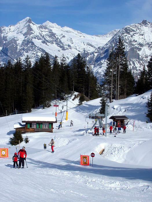 Talstation Skilift Tschuggen, März 2006
