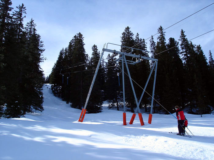 Skilift Tschuggen, März 2006
