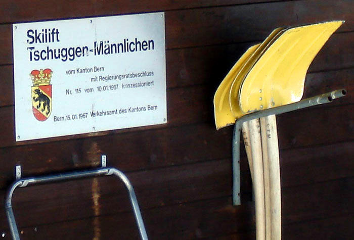 Talstation Skilift Tschuggen, März 2006
