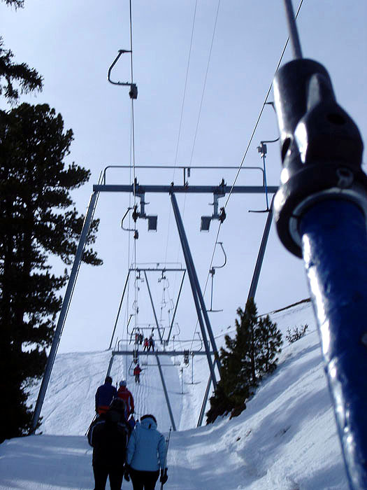 Skilift Tschuggen, März 2006
