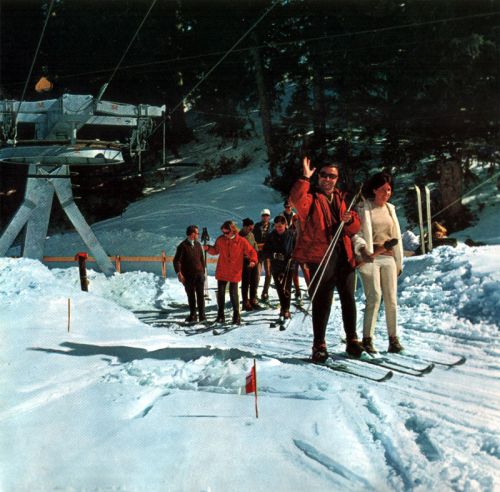 Talstation Skilift Tschuggen, Ende 1960er-Jahre (Quelle: Habegger-Prospekt von 1971, Archiv Luzi Hitz)
