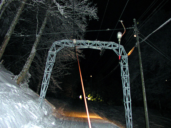 Kurz vor der Bergstation Skilift Kähle
