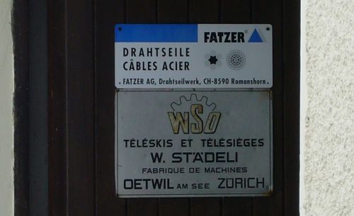 Selten: Französisches WSO-Schild
