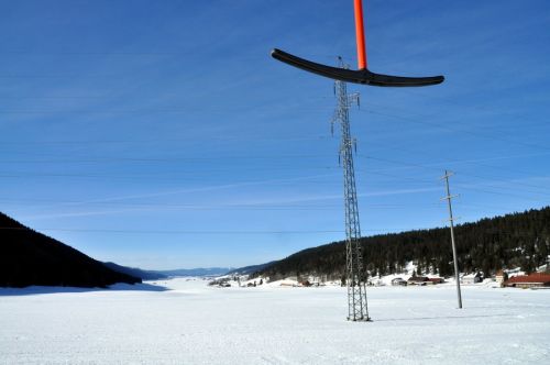 Das Hochtal von La Sagne in der Nähe von La Chaux-de-Fonds und der Vue des Alpes
