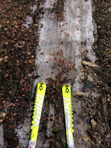 So muss Jura-Skifahren im Frühling sein!
