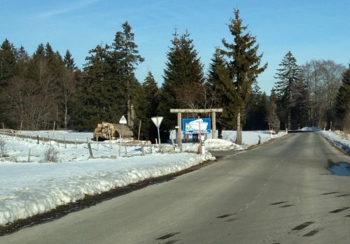 Und hier gehts zwischen Mollendruz und Vaulion zum Skilift
