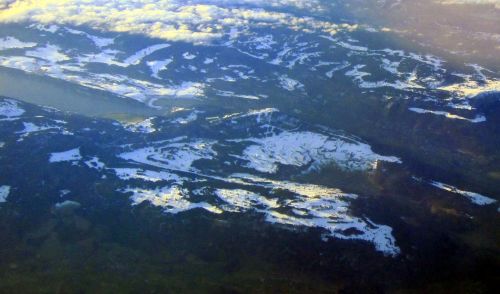 Der Skilift aus der Luft (auf dem Weg von Basel nach Nizza am 8. Dezember 2011 - schon damals plante ich einen Besuch hier)
