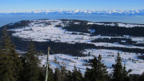 ... die Berner und Walliser Alpen...
