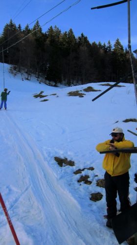 Wir waren als "amis de vieux téléskis" hier sehr willkommen und führten interessante Gespräche - Merci!
