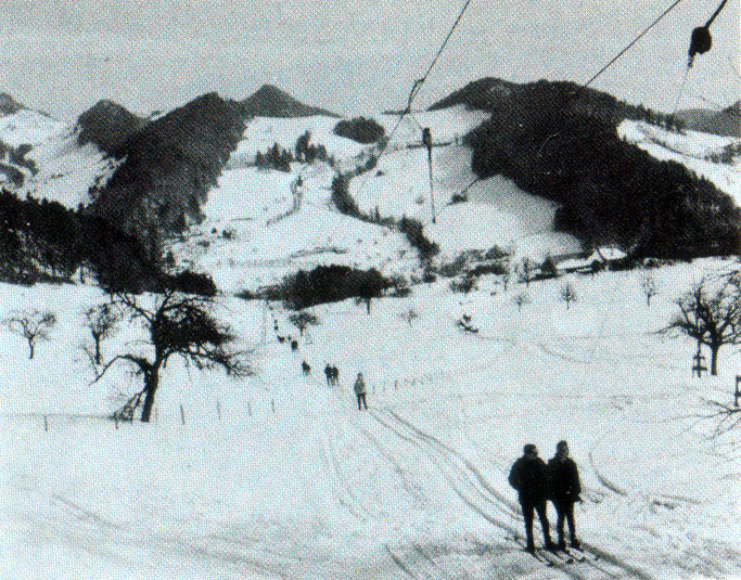 Detail aus dem 60er-Prospekt: Müller-Lift von 1952
