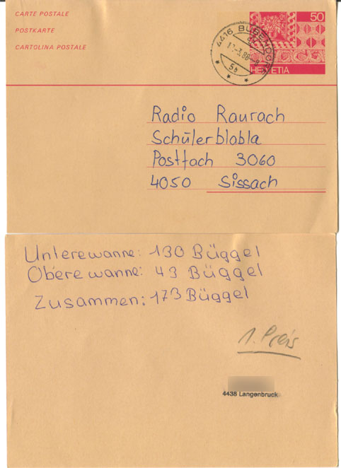 Zwei Postkarten des "Schülerblabla"-Wettbewerbs
