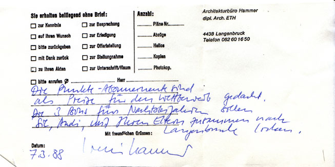 Brief der Skilifte Langenbruck nach der Sendung
