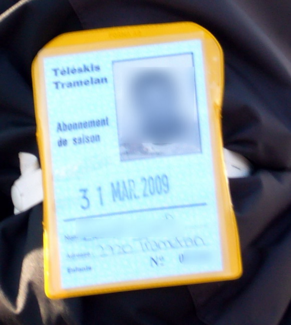 Saisonticket eines Einheimischen
