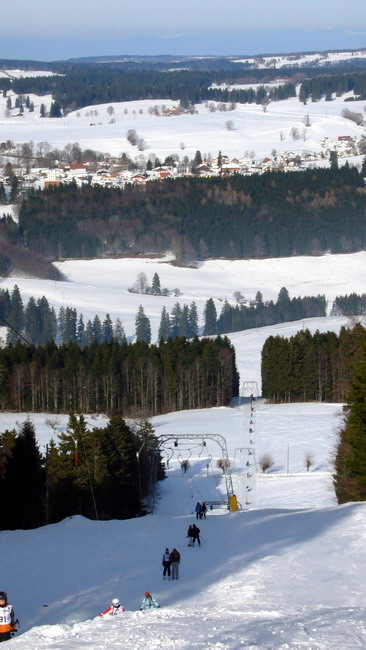 Blick nach Les Reussilles (zwischen Tramelan und Les Breuleux)
