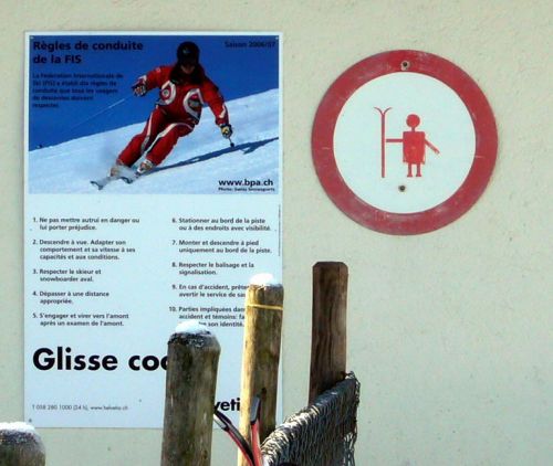 Selbstgemachte und andere Zeichen - Hauptsache: Glisse cool!
