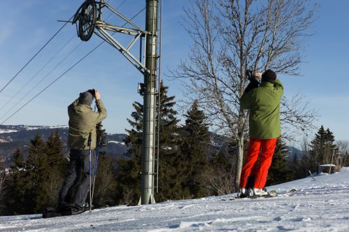 Skiliftnostalgiker am Frohlocken (Foto: db.)
