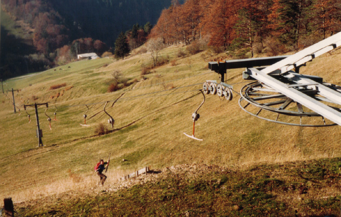 Skilift Chellenchöpfli (Borer), Oktober 1983 
