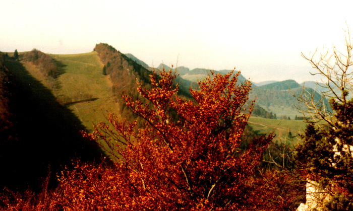 Übersichtsaufnahme Skilift Vogelberg (Müller), Oktober 1983
