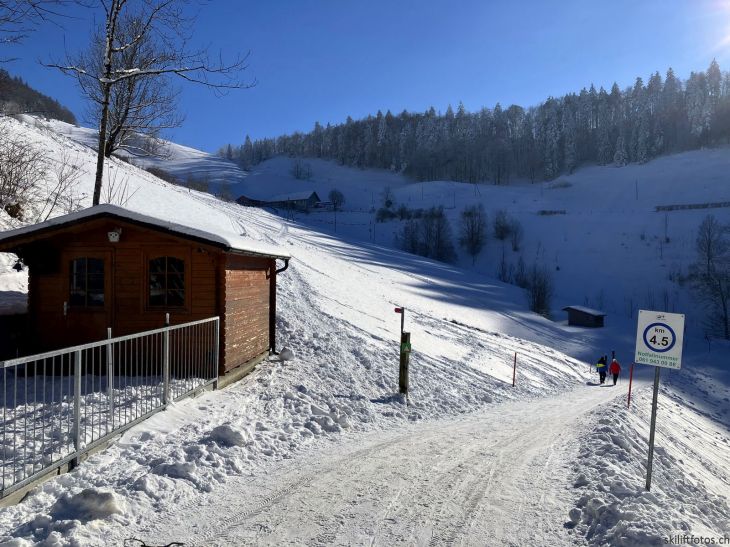 Talstation Ex-Skilift Chellenchöpfli (hinten), 12. Januar 2024
