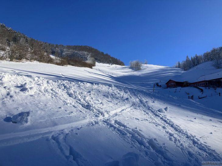 Bereich Ex-Skilift Chellenchöpfli, 12. Januar 2024
