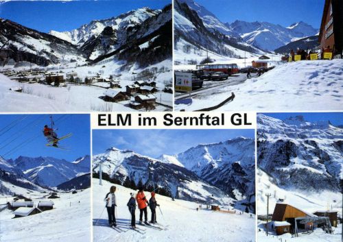 Postkarte Elm, ca. 1970er-Jahre (Archiv [url=http://skilift-nostalgie.ch]Jakob Schuler[/url])
