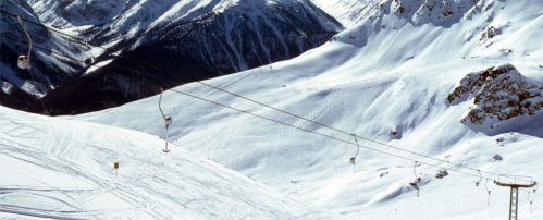 Bergstation Februar 1980 (erst ein Lift!)
