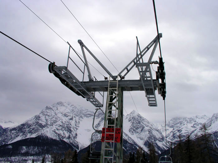 Sesselbahn Prui, März 2004
