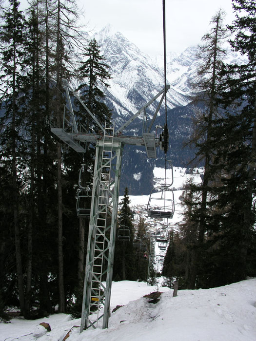 Sesselbahn Prui, März 2004
