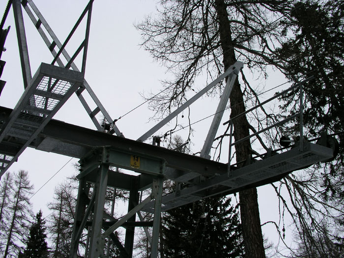 Sesselbahn Prui, März 2004

