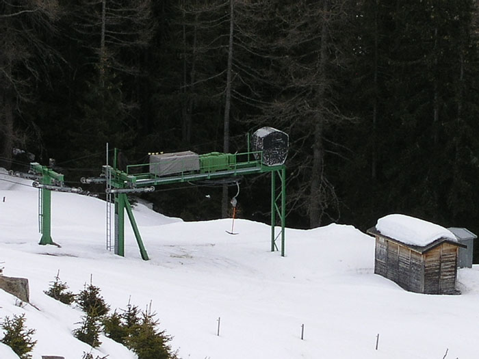 Talstation alter Skilift Prui-Schlivera, März 2004
