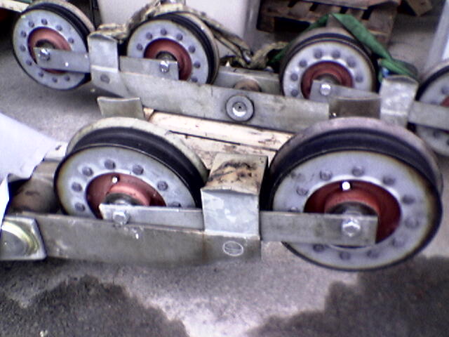 Rollenbatterien der Gondelbahn, Mai 2004
