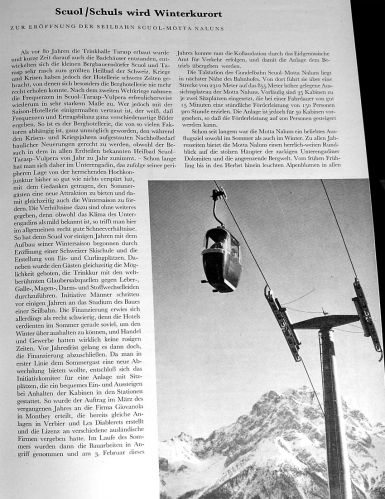 Text zur neuen Gondelbahn in der "[url=http://www.terragrischuna.ch]Terra Grischuna[/url]" Februar 1956 (15. Jg., Nr. 1)
