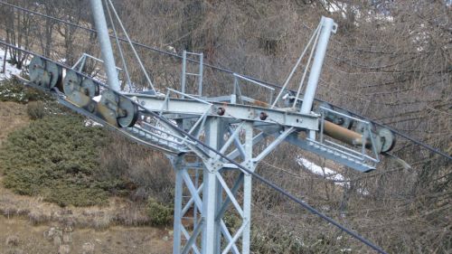 Stütze der alten WSO-Bahn, März 2007
