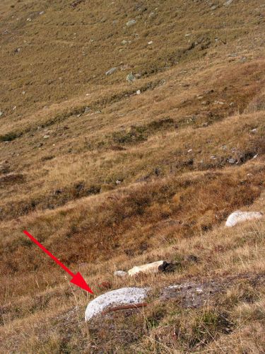 Weiter oben: Weitere Überreste des "linken" Liftes
