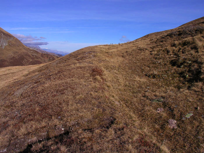 Oberster Teil der Strecke des "rechten" Liftes bzw. Bergstation
