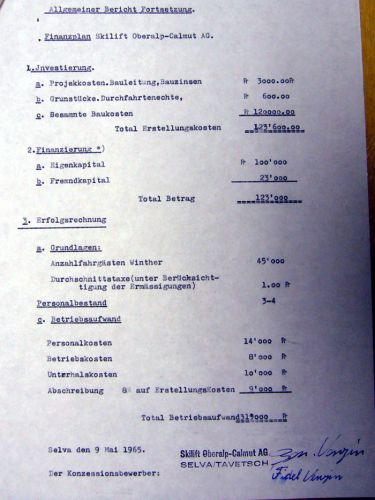 Fotzsetzung des Berichtes, Finanzielles.
