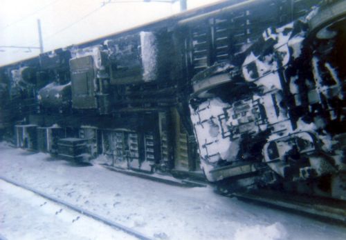 Am 27. Februar 1990 fegt der Sturm Vivian durch Europa und fällt in Sedrun ganze Wälder innert Minuten - er wirft zudem am Oberalppass einen Zug der Furka-Oberalp-Bahn um.

