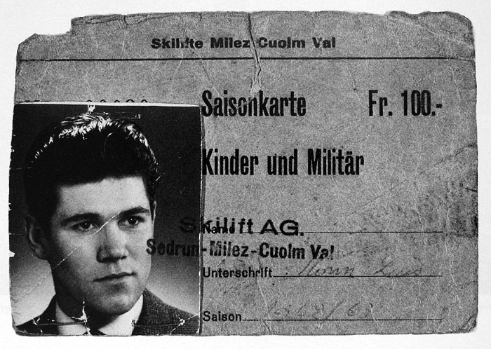 Erste Saisonkarte (Quelle: Broschüre 25jähriges Jubiläum 1962-1987 Ski- und Sessellifte Sedrun-Rueras AG)

