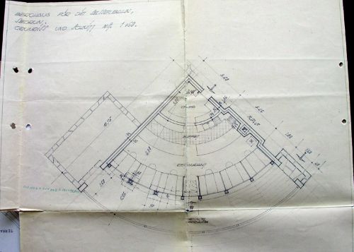 Zeichnung zum Restaurant eines Churer Architekten, 10. Juli 1956
