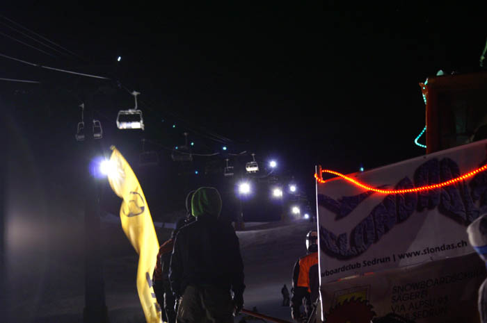 28. Dezember 2006, Snow Night Sedrun und Night Jump Session
