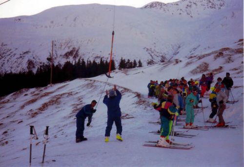 6. Februar 1990: Anbügeln auf Höhe Planatsch

